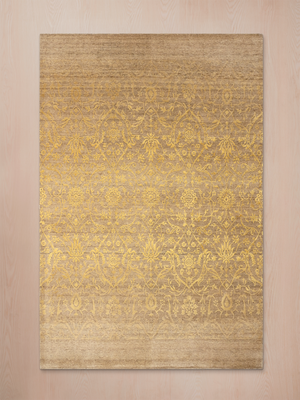 Manifest Hand-knotted Wool & Silk Persian Rug - Beige