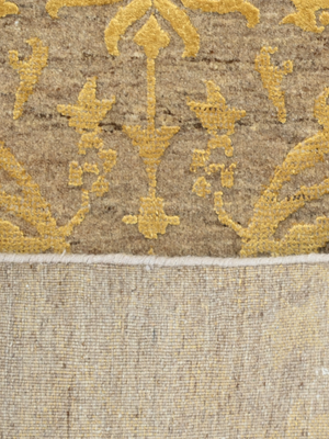 Manifest Hand-knotted Wool & Silk Persian Rug - Beige
