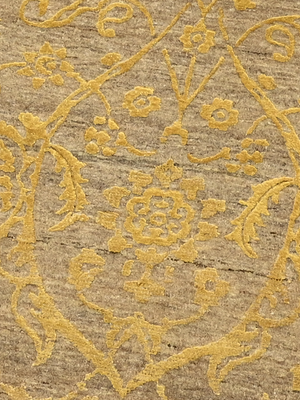 Manifest Hand-knotted Wool & Silk Persian Rug - Beige