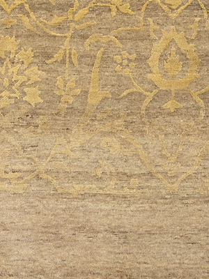 Manifest Hand-knotted Wool & Silk Persian Rug - Beige