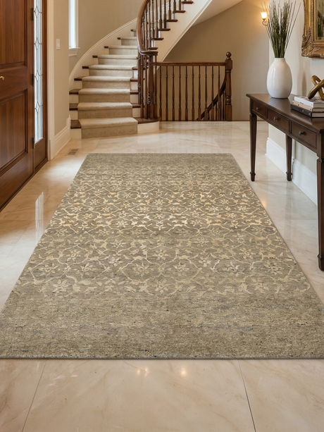 Mode Hand-knotted Wool & Silk Rug