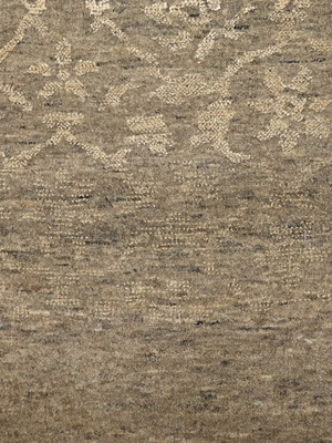 Mode Hand-knotted Wool & Silk Persian Rug - Grey