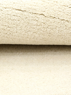 Ameen Round Hand-tufted Wool Rug - Ivory