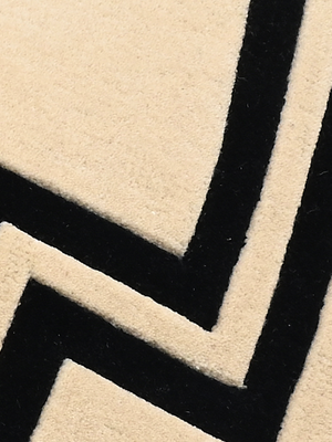 Miri Hand-tufted Wool Geometric Rug - Cream