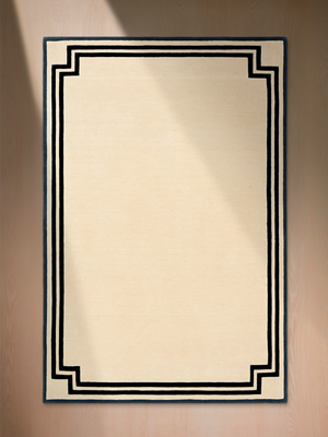 Miri Hand-tufted Wool Geometric Rug - Cream