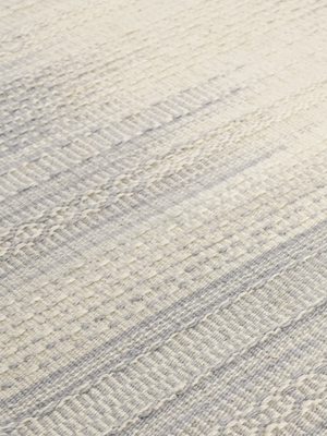 Jurgita Hand-woven Wool Kilim Rug - Grey
