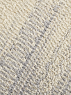 Jurgita Hand-woven Wool Kilim Rug - Grey
