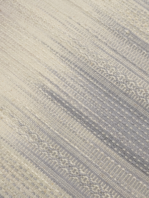 Jurgita Hand-woven Wool Kilim Rug - Grey