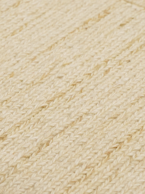 Kloe Soumak Weave Hand-woven Wool Rug - Ivory