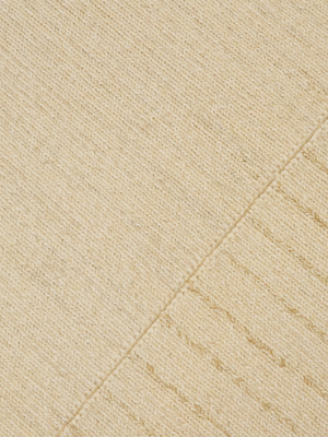 Kloe Soumak Weave Hand-woven Wool Rug - Ivory