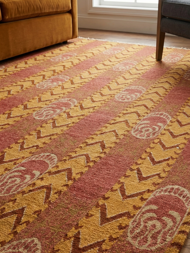 Fameda Soumak Weave Hand-woven Wool Rug