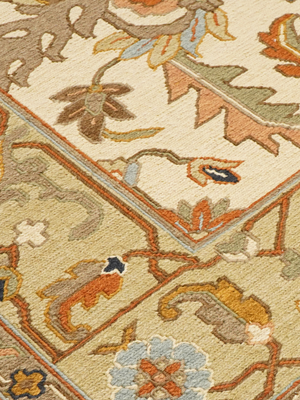 Fema Soumak Weave Hand-woven Wool Persian Rug - Off-White