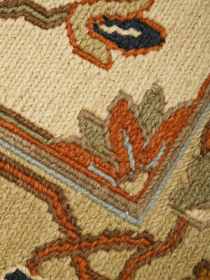 Fema Soumak Weave Hand-woven Wool Persian Rug - Off-White