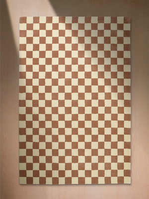 Sharon Hand-tufted Wool Geometric Rug - Brown