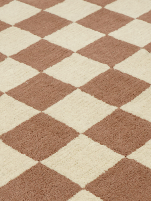 Sharon Hand-tufted Wool Geometric Rug - Brown