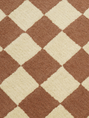 Sharon Hand-tufted Wool Geometric Rug - Brown