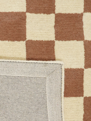 Sharon Hand-tufted Wool Geometric Rug - Brown