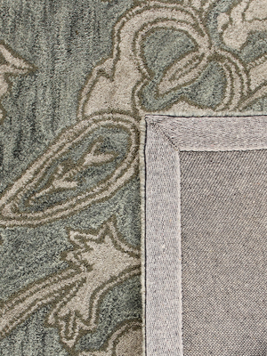 Brooke Hand-tufted Wool Floral Rug - Blue
