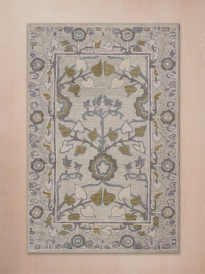 Danella Hand-tufted Wool Persian Rug - Grey