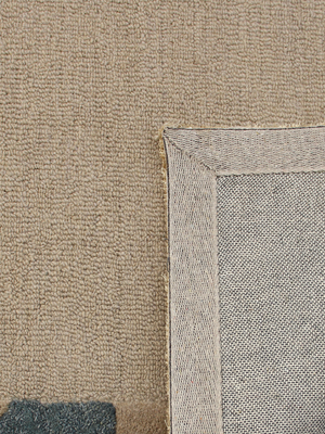 Egle Hand-tufted Wool Floral Rug - Rust