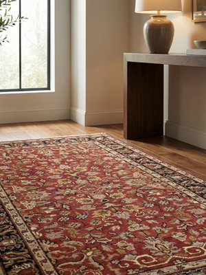 Susan Hand-knotted Wool Persian Rug - Red