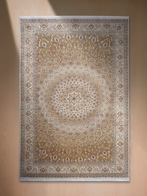 Lisha Hand-knotted Wool Persian Rug - Beige