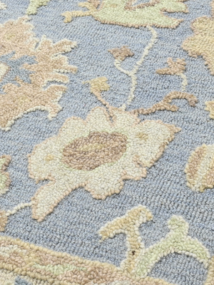 Nahid Hand-tufted Wool Persian Rug - Blue