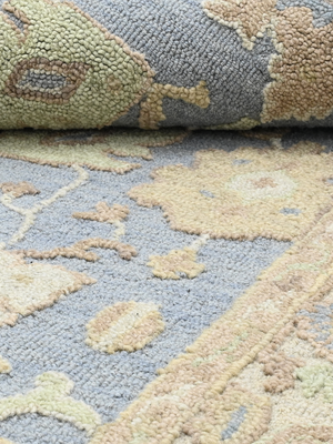 Nahid Hand-tufted Wool Persian Rug - Blue