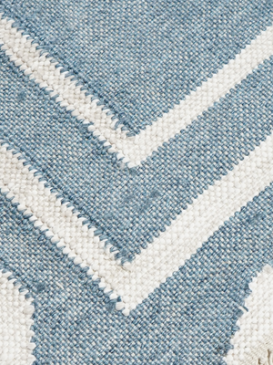 Lyra Hand-woven Indoor-Outdoor Geometric Rug - Blue