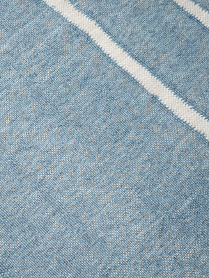Lyra Hand-woven Indoor-Outdoor Geometric Rug - Blue
