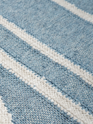 Lyra Hand-woven Indoor-Outdoor Geometric Rug - Blue
