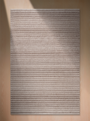 Joanne Hand-woven Indoor-Outdoor Striped Rug - Beige