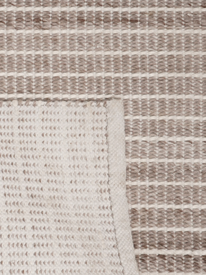 Joanne Hand-woven Indoor-Outdoor Striped Rug - Beige