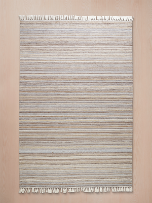 Fiona Hand-woven Indoor-Outdoor Striped Rug - Beige