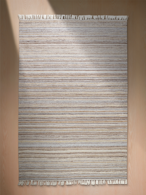 Fiona Hand-woven Indoor-Outdoor Striped Rug - Beige