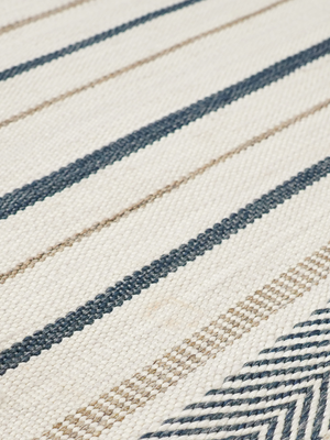 Rini Hand-woven Indoor-Outdoor Striped Rug - Ivory