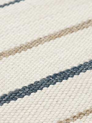 Rini Hand-woven Indoor-Outdoor Striped Rug - Ivory