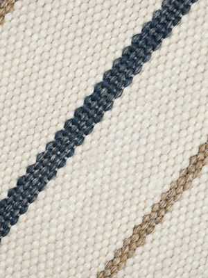 Rini Hand-woven Indoor-Outdoor Striped Rug - Ivory