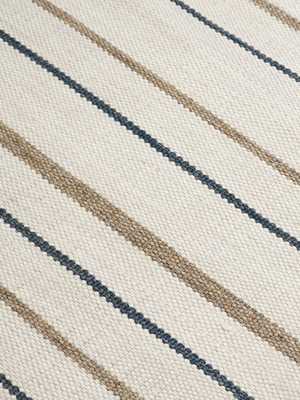 Rini Hand-woven Indoor-Outdoor Striped Rug - Ivory