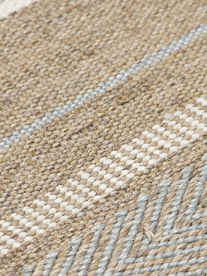 Duke Hand-woven Indoor-Outdoor Striped Rug - Brown