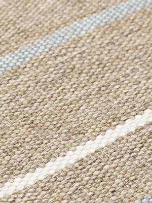 Duke Hand-woven Indoor-Outdoor Striped Rug - Brown