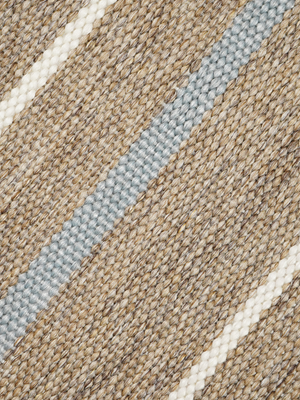 Duke Hand-woven Indoor-Outdoor Striped Rug - Brown