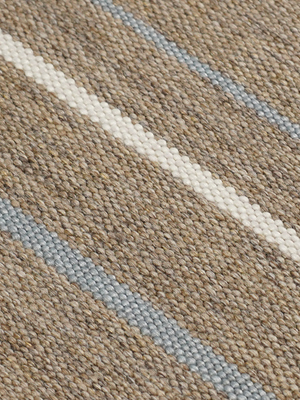 Duke Hand-woven Indoor-Outdoor Striped Rug - Brown