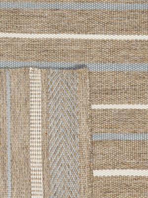 Duke Hand-woven Indoor-Outdoor Striped Rug - Brown