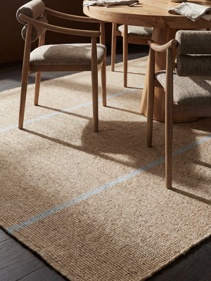 Hannah Hand-woven Indoor-Outdoor Striped Rug - Natural