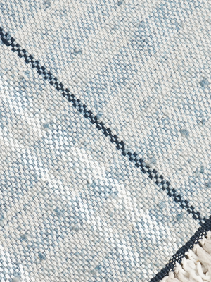 Camila Hand-woven Indoor-Outdoor Striped Rug - Blue