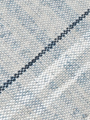 Camila Hand-woven Indoor-Outdoor Striped Rug - Blue