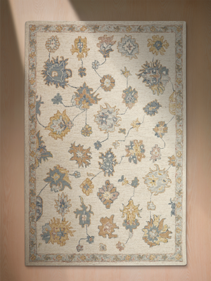 Abi Hand-tufted Wool Persian Rug - Ivory