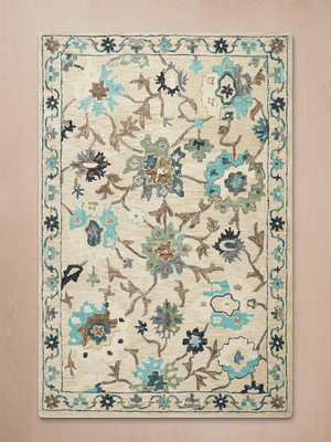 Justin Hand-tufted Wool Persian Rug - Cream