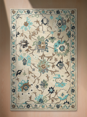 Justin Hand-tufted Wool Persian Rug - Cream